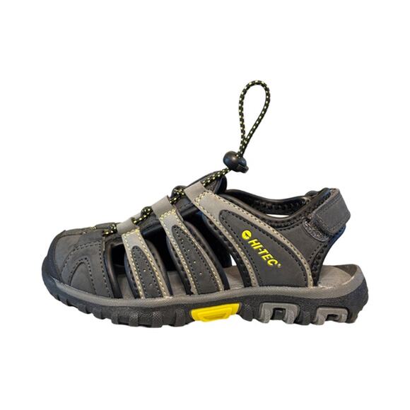 Hi-Tec Other - Kids Hi-tec Cove II Jr Water Sandal Shoes Size 13 Black/Charcoal/Lemon~NEW